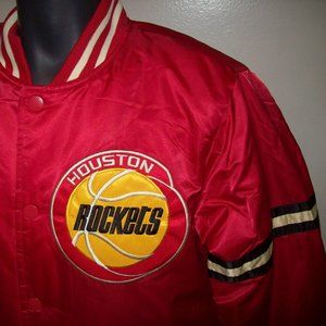 HOUSTON ROCKETS Starter Throw Back Jacket RED 2X